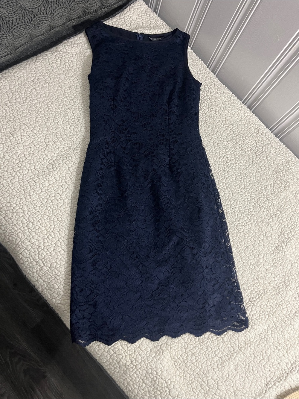 Women’s Navy Lace Sheath Dress